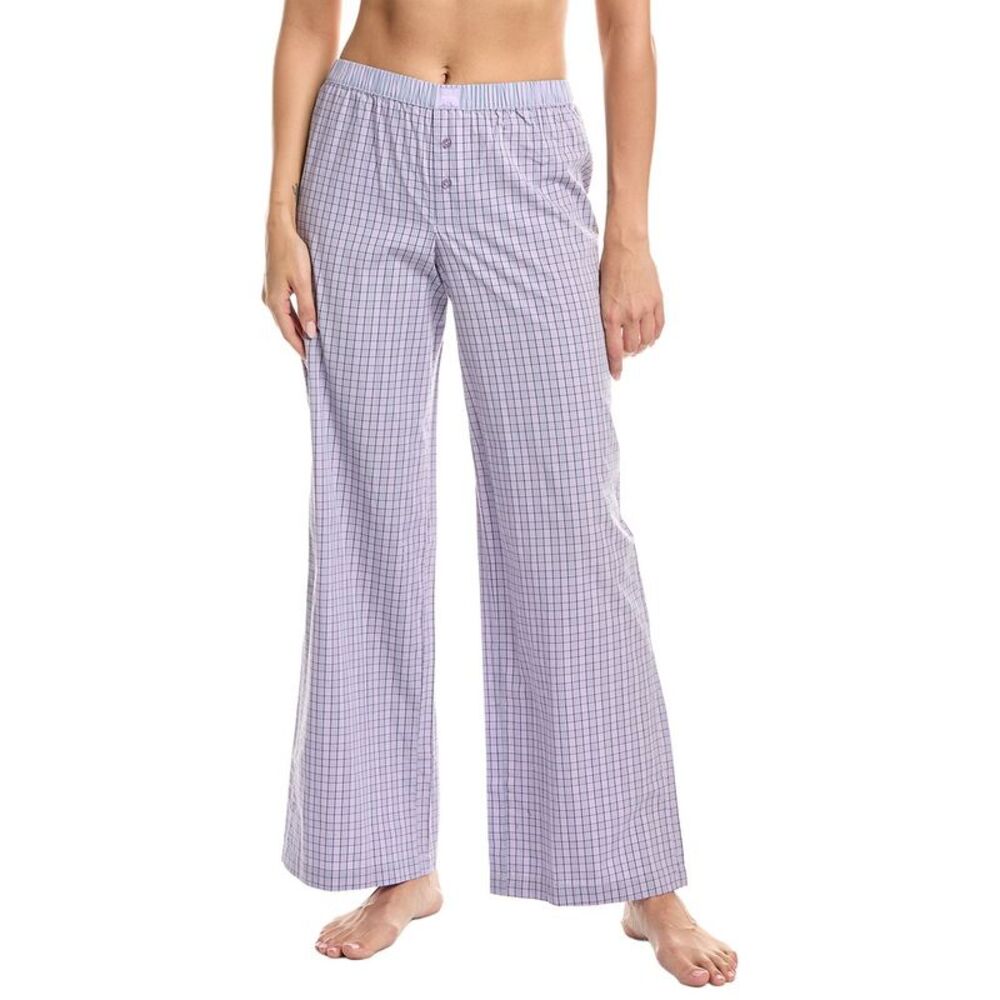 Florence By Mills Womens Micro Plaid Pant, Purple